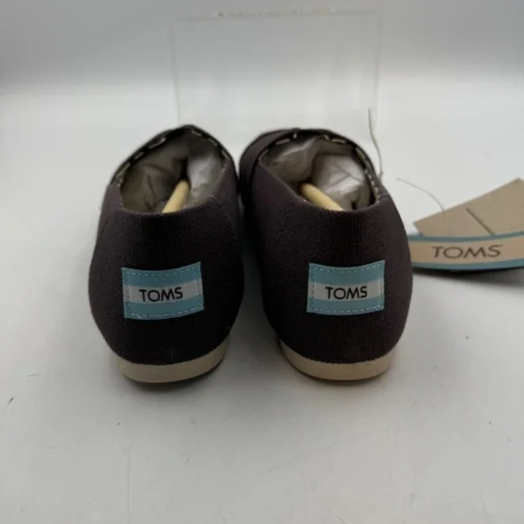 NEW TOMS Alpargata US Size Women's 7.5 Ash Recycled Cotton Canvas - Picture 5 of 8